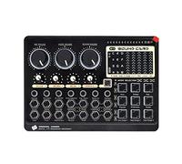ZHCHAO Tarjeta de sonido externa multifuncional Tarjeta mezcladora de audio 14 efectos for grabación de música transmisión en