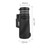 ZHCHAO Telescopio monocular 40x60 con teléfono móvil for Tomar fotografías, visión Nocturna, minigafas, portabilidad al Aire Libre