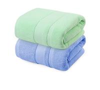 ZHCHAO Toalla de baño femenina hogar con agua de algodón adulto secado rápido amantes un par de toallas envueltas de algodón completo (Color: A 2PS, tamaño: 135 x 70 cm)