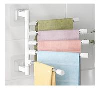 ZHCHAO - Toallero giratorio para toallas de baño, de aluminio, estante de cocina, para colgar en la pared (paquete de 3, 11,7 x 26 cm)