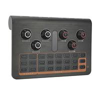 ZHCHAO Tuning portátil Tarjeta de Sonido 16 Controlador de Audio for computadora PC Mic Mic WEBCAST Live