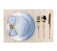 ZHCHAO Un juego de cubiertos combinados, platos, platos, hogar, cocina, mesa, decoración, servilletas, manteles individuales