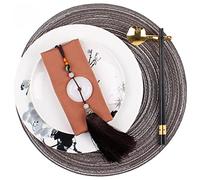 ZHCHAO Utensilios de cocina redondos, vajilla occidental para restaurante, mesa de comedor, mesa de cena, juego de servilletas
