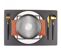 ZHCHAO Utensilios de cocina Vajilla Western Plate Restaurante Mesa de comedor Plato de cena Plato Mantel Mantel Servilleta Set