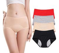 ZHCWEP Everdries Panties for Women Over 60,Everdries Leakproof Ladies Underwear,Incontinence Underwear for Women (XL,4Pcs-b)