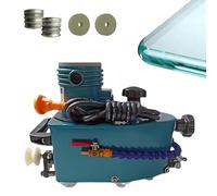 ZHDANB 800W pulidora de Bordes de Vidrio Profesional,Pulidora de Cantos de Vidrio,8000 RPM,Recto,Redondo,máquina de Pulido de Bordes de Vidrio eléctrica,para Vidrio,acrílico mármol Blue-10pc