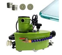 ZHDANB 800W pulidora de Bordes de Vidrio Profesional,Pulidora de Cantos de Vidrio,8000 RPM,Recto,Redondo,máquina de Pulido de Bordes de Vidrio eléctrica,para Vidrio,acrílico mármol Green-10pc