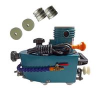 ZHDANB 800W pulidora de Bordes de Vidrio Profesional,pulidora de Vidrio portátil,8000 RPM,Recto,Redondo,máquina de Pulido de Bordes de Vidrio eléctrica,para Vidrio,acrílico mármol Blue-10pc