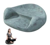 ZHDANB Cuscino da meditazione per seduta a pavimento, Cojín de Espuma, Cojín de Yoga Desmontable, 24 × 22.8 × 6.7in, Espuma Memoria, Banco de Meditación, para Yoga, Meditación, Relajación Turquoise