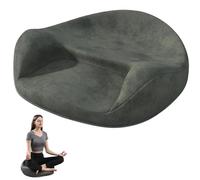 ZHDANB Cuscino da meditazione per seduta a pavimento, Cojín de Espuma, Cojín de Yoga Desmontable, 24 × 22.8 × 6.7in, Espuma Memoria, Banco de Meditación, para Yoga, Meditación, Relajación Darkgreen