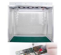 ZHDANB Flujo laminar Vertical, Campana Flujo laminar pequeña, con 3 Ventiladores, Filtro Hepa., 26x12x20 Pulgadas, Taller De Sala Libre De Polvo De Banco Limpio De Flujo De Aire 220V