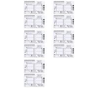 Zhdbchyuu 10 Piezas de Regla de 7 Pasos de ECG, Regla de 7 Pasos de ECG para Interpretación de ECG/EKG, Regla de Guía de Referencia de ECG, Herramienta de Medición de Calibradores de ECG