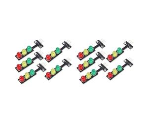 Zhdbchyuu 10 Piezas Mini Semáforo LED DC 5V 5MM Módulo de Pantalla Kit de Proyecto de Bricolaje, Modelo de de Tráfico Semáforo