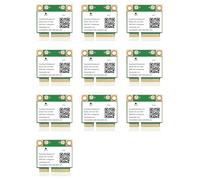 Zhdbchyuu 10X 1200Mbps Bluetooth 4.2 Mini Tarjeta PCI-e WiFi -AC7265 Tarjeta de Red Inalámbrica 7265 802.11ac 2.4G 5Ghz para Computadora Portátil 7260HMW