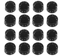 Zhdbchyuu 16 Piezas Perillas de Sombrero de Guitarra Eléctrica Perillas de Control de Tono de Volumen de Velocidad Compatibles para Guitarra de Estilo de LP