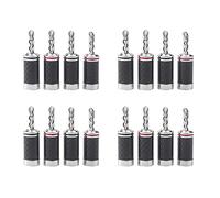 Zhdbchyuu 16 Uds.Enchufes Banana Hi-End HiFi DIY Fibra de Carbono Chapado En Cobre Rodio Conector de Audio Eléctrico Conector Banana
