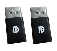 Zhdbchyuu 2 Uds. Adaptador de Pantalla Virtual DP 4K Displayport Dummy Plug EDID Emulador Fantasma Sin Cabeza Tarjeta Gráfica de Vídeo Tramposo