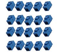 Zhdbchyuu 20 Piezas Conector RJ45 Jack Cat6 Acoplador de Extensión Red Ethernet LAN Cat 6 Acoplador Conectores Extender Adaptador,