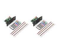 Zhdbchyuu 2Conjunto Reproductor Amplificador de Audio 2x25W Placa Decodificadora de MP3 de 12V Grabación de Llamadas Bluetooth 5.0 Reproductor de MP3 para Automóvil con Control Remoto