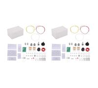 Zhdbchyuu 2X 1-30Mhz Led Vswr DIY Kit de Sintonizador de Antena Manual Módulo para Radioaficionados para CW Qrp Q9 Bnc Interface