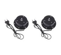 Zhdbchyuu 2X 1,5 RPM Motor Giratorio con Enchufe para Colgar Espejo de Cristal Disco Ball DJ KTV Partys Luz UE Enchufe