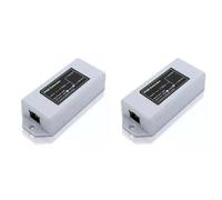 Zhdbchyuu 2X 1 Entrada 2 Salidas Gigabit Estándar PoE 1000M Extensor de Red Repetidor en Cascada Rj45 Cumple con IEEE 802.3AT/AF para Cámara IP