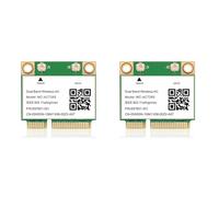 Zhdbchyuu 2X 1200Mbps Bluetooth 4.2 Mini Tarjeta PCI-e WiFi -AC7265 Tarjeta de Red Inalámbrica 7265 802.11ac 2.4G 5Ghz para Computadora Portátil 7260HMW