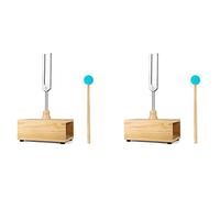 Zhdbchyuu 2X 528HZ Tuning Fork, Tuning Fork Resonance Box, para Terapia de Sonido, Yoga, Meditación Y Relajación