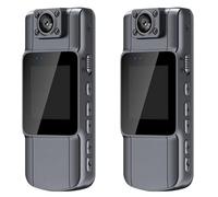 Zhdbchyuu 2X Cámara de Vídeo Digital Cámara Corporal HD Graba Audio y Vídeo 7 Horas de Duración de la Batería Versión Normal