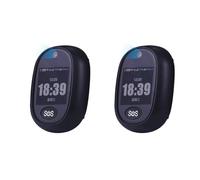 Zhdbchyuu 2X Colgante de Seguimiento GPS 4G V45 para NiñOs Mayores Mini GPS Rastreador Personal Alarma Reloj Parlante una Prueba de Agua (Negro)
