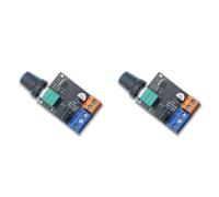Zhdbchyuu 2X Controlador de Velocidad de Ventilador de Servidor PWM, Motor de 3 o 4 Cables, Regulador de Ventilador Continuo, Módulo de Control de Velocidad de Motor de 12 V CC