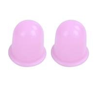 Zhdbchyuu 2X Cuerpo de Vacío de Masaje de Silicona Y Copa Ventosas AnticelulíTicas