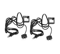 Zhdbchyuu 2X de Agua Sumergibles de 3W con Bomba de Luz de 4 LED Puente de Acuario Tanque de Estanque de Peces Enchufe de la UE