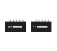 Zhdbchyuu 2X Divisor SDI Digital 1X4 Divisor Multimedia Adaptador Extensor SDI con Vídeo de TV 1080P para Proyectores, Monitor-Enchufe de la UE