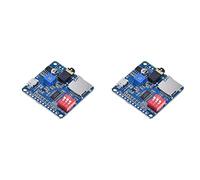 Zhdbchyuu 2X DY-SV5W Módulo de Reproducción de Voz para Reproductor de Música MP3 Amplificador de Reproducción de Voz Tarjeta SD/TF de 5W Disparador de E/S UART Integrado