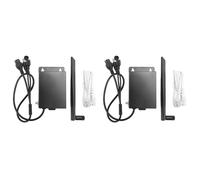 Zhdbchyuu 2X Enrutador WiFi 4G LTE para Exteriores con Ranura para Tarjeta SIM Puerto CPE RJ45 Inalámbrico una Prueba de Agua Fuente de Alimentación para Cámara IP