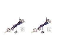 Zhdbchyuu 2X Equipo de ArnéS de Cableado de Fonocapores de Guitarra EléCtrica Lp 2T2V 500K Pots Interruptor de 3VíAs con Enchufe,Tapa Color Crema