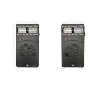 Zhdbchyuu 2X J-166 Pocket Portable Mini Radio FM/Am Sintonización Digital Receptor de Radio FM87-108MHz Reproductor de Música MP3 Radios