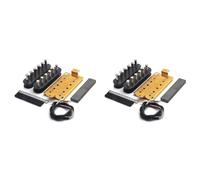 Zhdbchyuu 2X Kits de Pastillas HBC para Armar: Placa Base de Cuproníquel, Pieza Fija y Ajustable, Kit de Pastillas con Cable 4C de 52 mm
