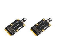 Zhdbchyuu 2X M.2 Key B una Mini PCI-e Correa Adaptadora Tarjeta Dual Nano SIM Compatible para Adaptador 3G/4G/5G Módulo Conveniente Multifunción