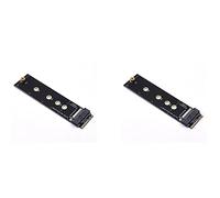Zhdbchyuu 2X M.2 Una + E Key Ranura Una M.2 Tarjeta Adaptadora NVME NGFF Una Key-M Tarjeta de Expansión NVMe PCI Express SSD Puerto Adaptador de Expansión