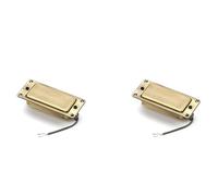 Zhdbchyuu 2X Mini Humbucker Sellada de Doble Bobina para Guitarra Eléctrica, Estilo LP Pequeña de Bronce Vintage de Bronce con 2 Núcleos