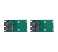Zhdbchyuu 2X Mini PCI-e MSATA SSD una 1.8 Pulgadas Micro- Adaptador Convertidor Tarjeta Módulo Módulo Tarjeta