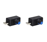 Zhdbchyuu 2X Módulo de Regulación de Voltaje del Controlador de Velocidad del Ventilador USB 5 V Controlador de Velocidad del Motor Interfaz USB-A Interruptor Control del Disipador de
