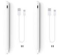 Zhdbchyuu 2X para 2 LáPiz de Contacto LáPiz ÓPtico para Pro 11 12,9 9,7 Air 3 Mini 5 LáPiz Activo LáPiz de Dibujo Sin Demora ()