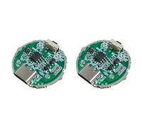 Zhdbchyuu 2X Placa Controladora de Linterna de Luz Fuerte de Presión Lateral, Placa de Circuito de Interruptor, Placa de Circuito de Interfaz USB, Accesorios de Bricolaje de 10 W