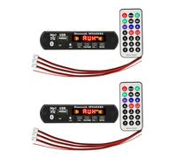 Zhdbchyuu 2X Placa Decodificadora de Amplificador de 5V CC, 2X3W, 6W, Bluetooth V5.0, Reproductor de MP3 para Coche, Módulo de Grabación USB, Radio FM AUX para Altavoz