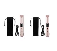 Zhdbchyuu 2X Plancha de Pelo Sin Cable PortáTil para Mini Plancha de Viaje Recargable USB con Placas de CeráMica