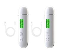 Zhdbchyuu 2X Probador de Humedad de la Piel Probador Inteligente de Agua y Aceite Pantalla LCD Medidor de Humedad de la Piel Detector de Agente Fluorescente