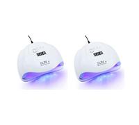 Zhdbchyuu 2X Sun X 54 W Máquina de Secado de Gel para Uñas Uv LED Lámpara para Secador de Uñas Profesional Máquina de Esmalte de Luz Secador Rápido Nail Art Tools Eu Plug